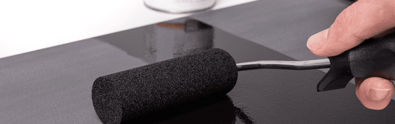 HPL lackieren schwarze farbe