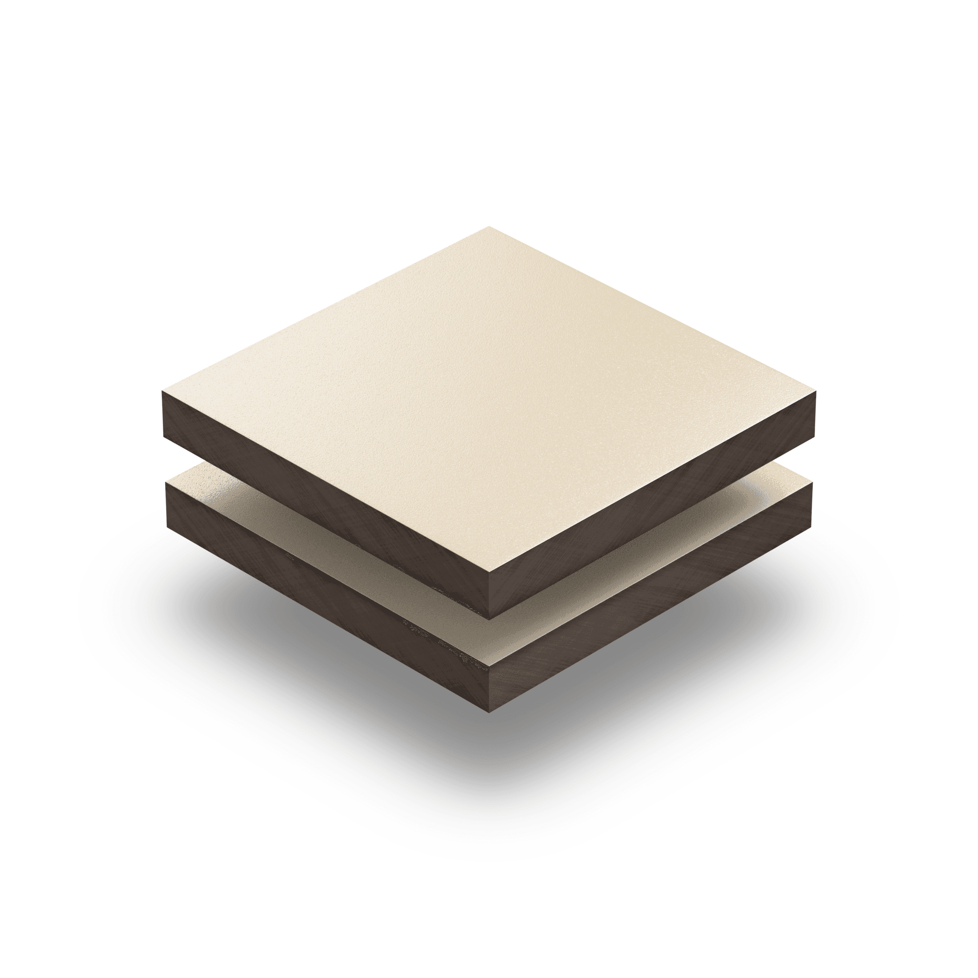 Hellelfenbein (RAL 1015) Struktur HPL Platte 6 mm