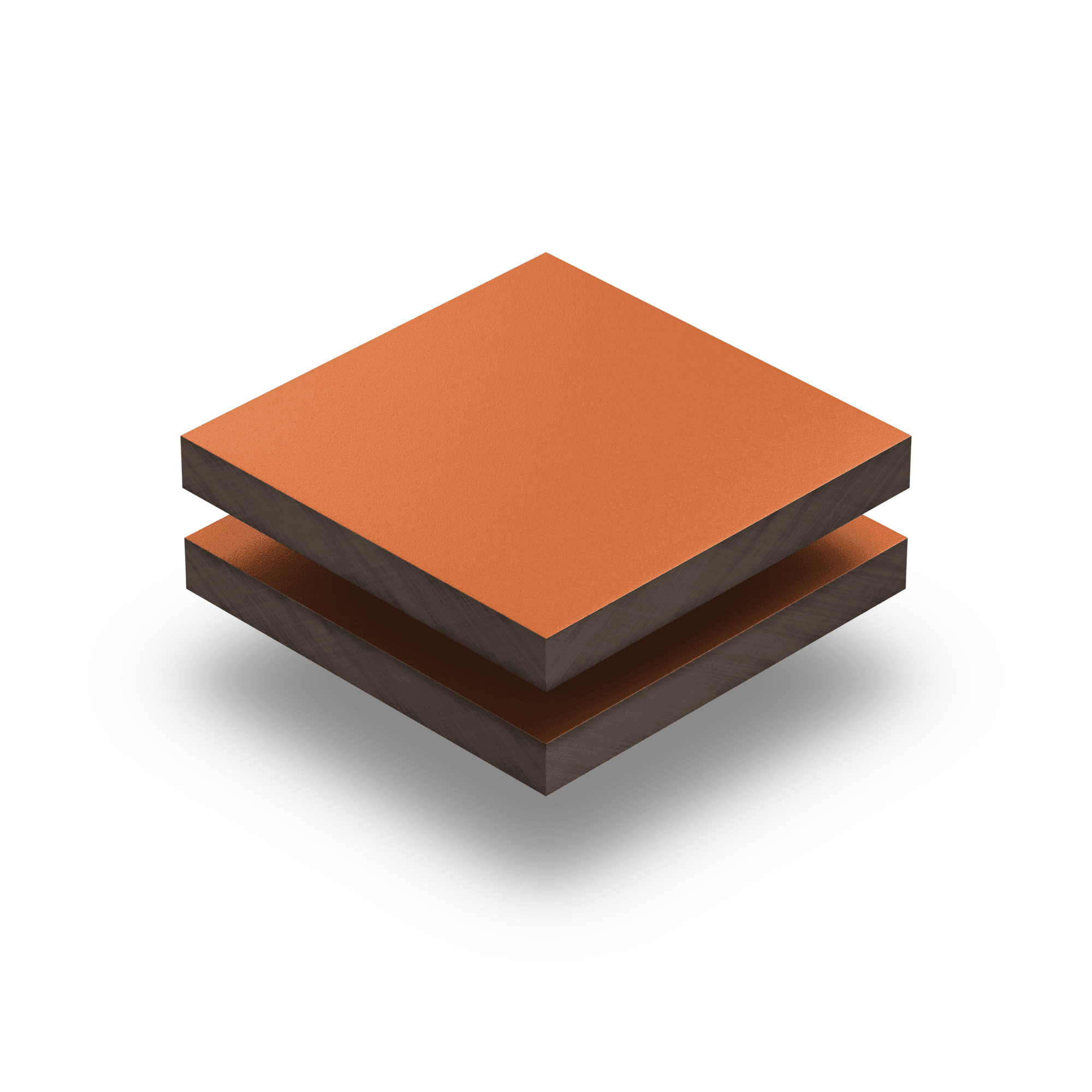 HPL Platte struktur 6 mm signalorange RAL 2010
