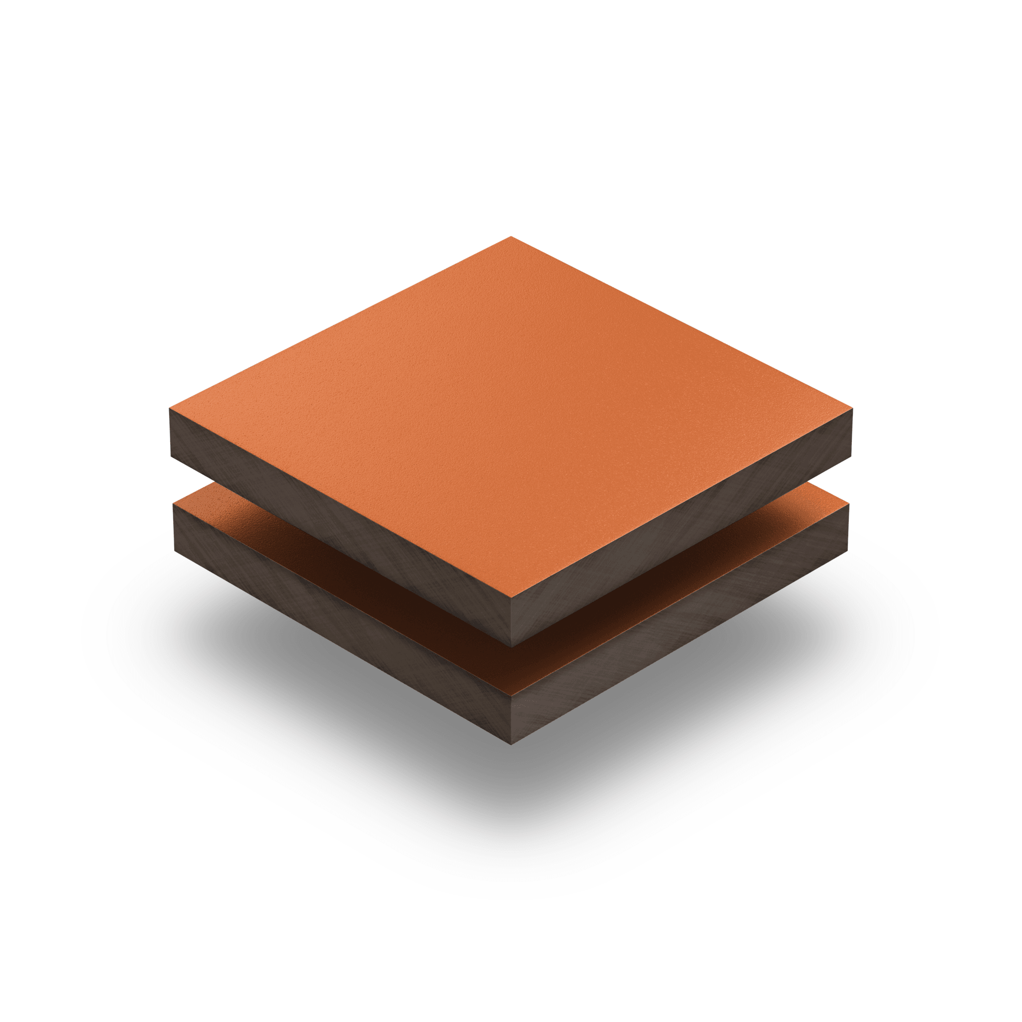 HPL Platte struktur 6 mm signalorange RAL 2010
